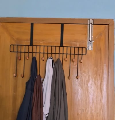 Double Layer Door Hanger ( Black Color)