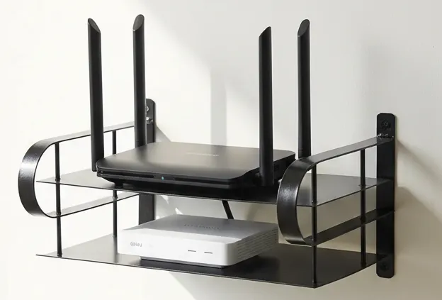 Metal Router Stand – নেটওয়ার্ক ডিভাইস গুছিয়ে রাখার স্মার্ট সমাধান! 📶✨