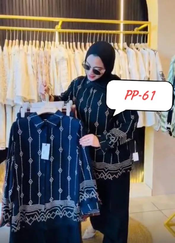 প্রিমিয়াম বাটার সিল্ক লিফ প্রিন্ট রেডিমেড টু-পিস সেট